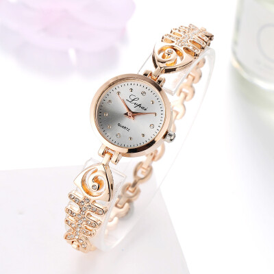 

New lvpai brand quartz bracelet watch diamond dress womens alloy gold watch fashion womens fashion watch