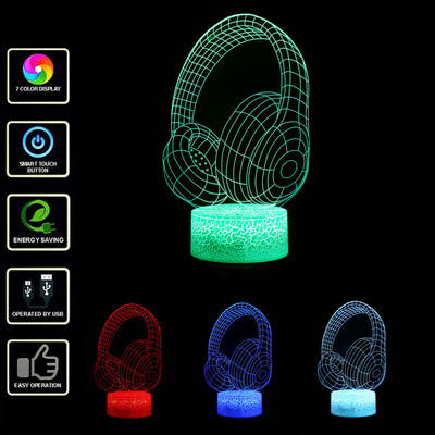 

〖Follure〗LED 3D Illuminated Lamp Optical Illusion Desk Night Light With 7 Color Changing