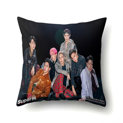 

redCherry Kpop SuperM Jopping Square Throw Pillow Case Cushion Cover 18x18 inch