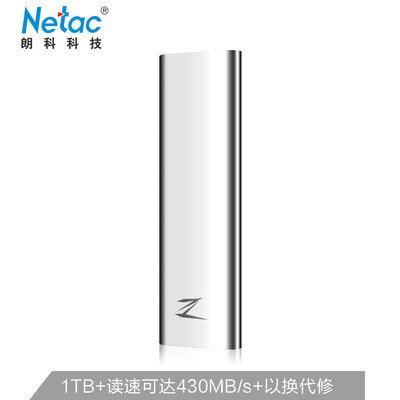 

Netac 1TB Type-c USB31 Mobile Hard Drive Solid State PSSD Z Slim Light to 30g Portable Shockproof Durable High Speed Transmission Office Optimization