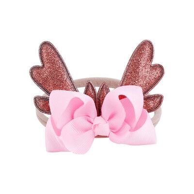 

Cute Baby Headband Toddler Kids Girls Bowknot Hairband Christmas Deer Headwear