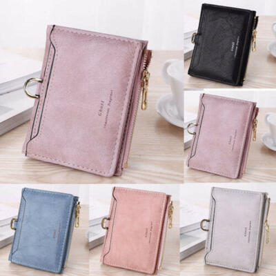 

Women Short Small Money Purse Wallet Ladies Leather Folding Coin Card Holder NEW