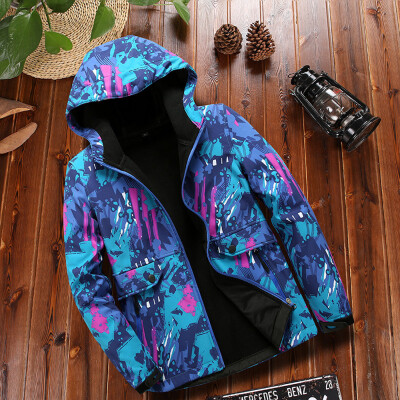 

Toponeto Womens Fleece Inside Camouflage Soft shell Hoodie Outdoor Outfit Assault Coat