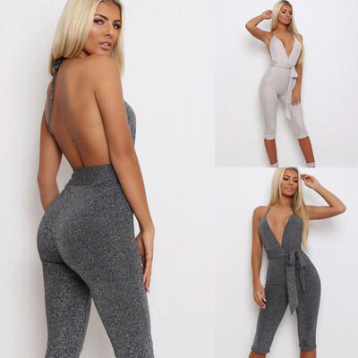 

Women Ladies Clubwear Summer Playsuit Jumpsuit Romper Cocktail Party Trousers