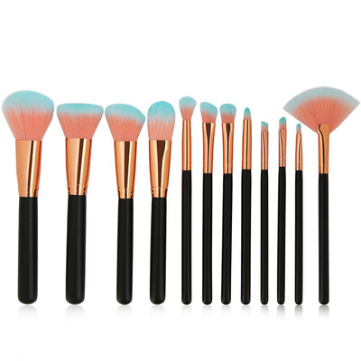 

〖Follure〗12PCS1Set Cosmetic Makeup Brush Brushes Set Foundation Powder Eyeshadow BK