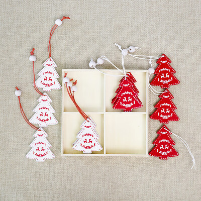 

12Pcs Set Christmas Decorations Creative Mini DIY Pendant Xmas Tree Ornaments