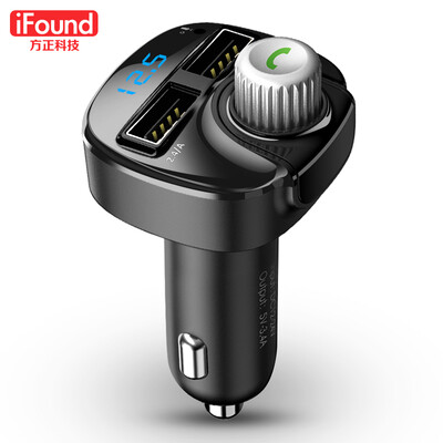 

Founder iFound car mp3 Bluetooth U disk player car charger 41A dual USB cigarette type one for two FM transmitter F125