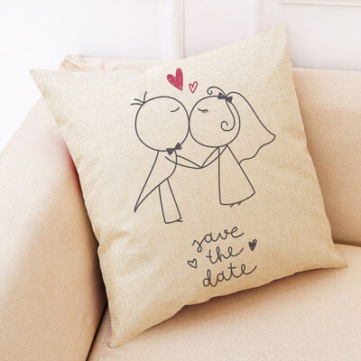 

〖Follure〗Cotton Linen Square Home Decorative Throw Pillow Case Sofa Waist Cushion Cover