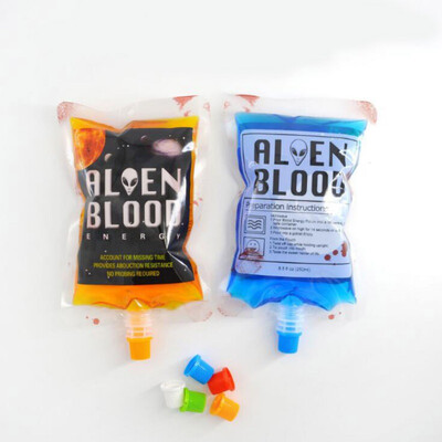 

Halloween Decoration 250ml Medical Blood Bag PVC Material Bag Party Decoration Reusable Blood Bag Halloween Vampire Pouch Props