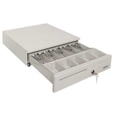 

Ktaxon 5 Bill5 Coin Cash Register 16"x 17" Drawer Box Portable Money Lock Storage Media Slot wRemovable Coin Tray