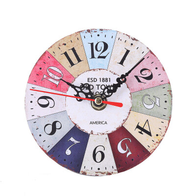 

Siaonvr Vintage Style Antique Wood Wall Clock for Home Kitchen Office