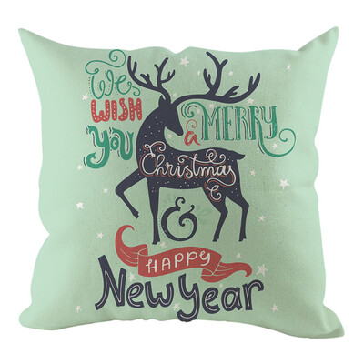 

Siaonvr Christmas Pillow Cover Pillowcases Decorative Sofa Cushion Cover Home Decoration