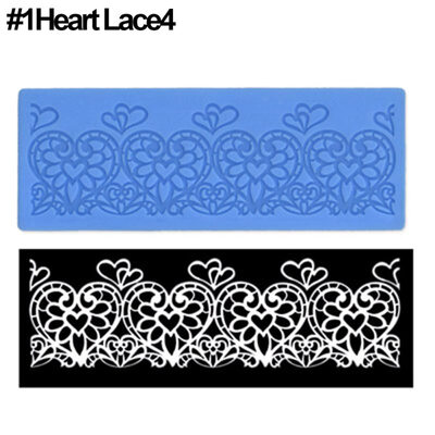 

Lace Silicone Mold Mould Sugar Craft Fondant Mat Cake Decorating Baking Tool