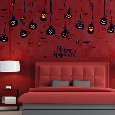 

〖Follure〗Halloween Wall Stickers Horror Door Stickers Window Horror Stickers 2PC