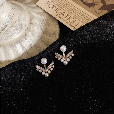 

Fashion earing for women 2018 after hanging flowers stud earrings temperament trend statement earrings Korean earrings for women