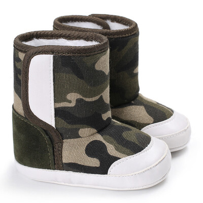 

WEIXINBUY Fashion Baby Boots Girls Boys Shoes Autumn Winter First Walkers Kids Patchwork Print Children Boots 9 Styles