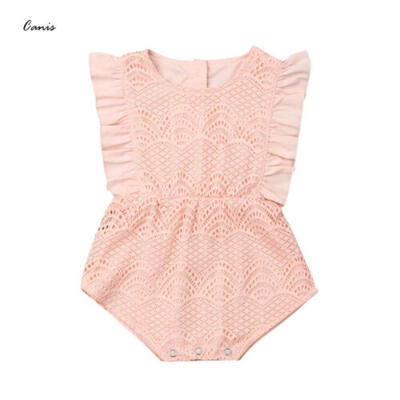 

USA Newborn Baby Girls Flower Romper Bodysuit Jumpsuit Outfits Sunsuit Playsuit