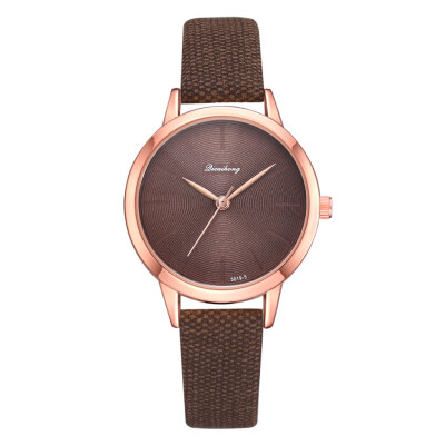 

Fashion Women Watches Simple Scale Dial Ladies Quartz Wristwatch Unique Design Leather Strap Retro Clock Gift Zegarki Damskie