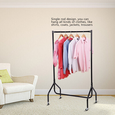 

3FT Heavy Duty Rolling Garment Rail Clothes Hanging Display Organizer Shelf Rack Rolling Clothes Rack Garment Rail