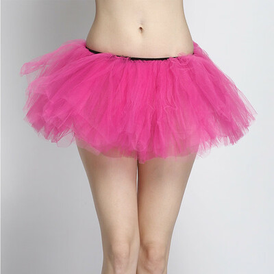 

5 Layers Adult Women Tutu Tulle Skirt Petticoat Dance Rave Neon Party
