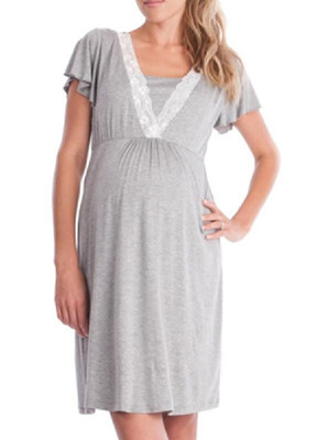 

Soft&Comfy Maternity Lactation House Wearing Dress