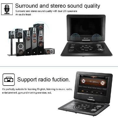 

GKN-101 10 1 Inches DVD Player Portatil 169 TFT Screen Pixe 1024 600 Support SD USB AV for Gamepad TV DVD CD MP3