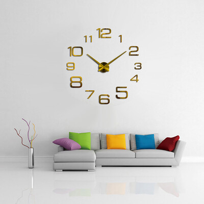 

Siaonvr Creative Digital DIY Wall Clock Mirror Wall Clock Home Decoration
