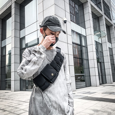 

Wang Yibo Xiao Zhan the same bag waist bag woman chest bag male trendy brand ins bag oblique satchel around the girl