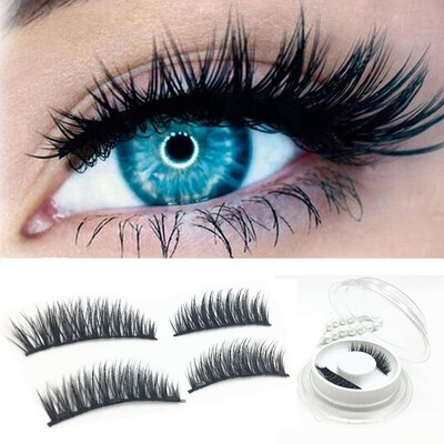 

〖Follure〗1 Pair 3D Magnetic False Eyelashes Lashes Reusable False Magnet