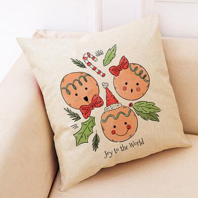 

Tailored Christmas Home Decor Cushion Cover Graffi Style Throw Pillowcase Pillow Covers