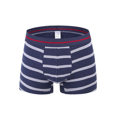 

Mens Elastic Cotton Boxer Briefs Breathable Tagless Short Leg Underwear