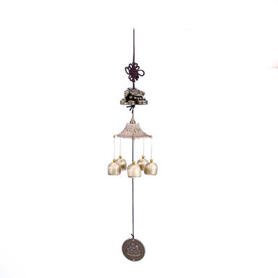 

Outdoor Living Wind Chimes Yard Garden Tubes 5 Bells Copper Home Decor Gift