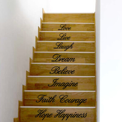 

Siaonvr Live Laugh Love Decal Removable Wall Stickers Stair Decor