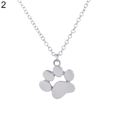 

Womens Lovely Pet Cat Dog Paw Pendant Chain Charm Necklace Fashion Jewelry