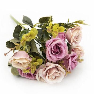 

Craft Simulation Bouquet Fake Rose Flower Office Home Decor Artificial Rose