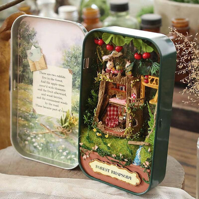 

〖Follure〗DIY Miniature 3D Doll House Dollhouse Kit for Box Theatre Trilogy Green Forest