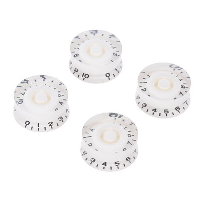 

4pcs Speed Volume Tone Control Knobs for Gibson Les Paul Guitar Replacement Electric Guitar Parts White