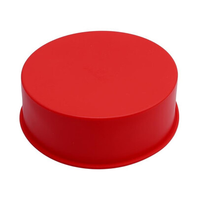 

Siaonvr 6 Round Red Silicone Cake Mold Pan Muffin Pizza Pastry Baking Tray Mould