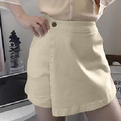 

〖Follure〗Fashion Women Summer Leisure Shorts culottes High Waist Pure Color Shorts