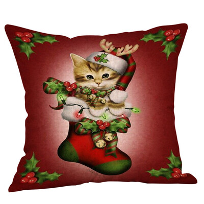 

Tailored Christmas Throw Pillow Cover Pillowcases Decorative Sofa Cushion Cover