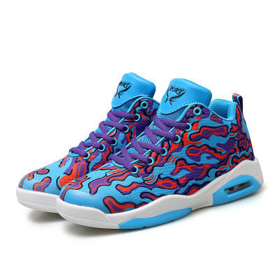 

New Mandarin Duck Basketball Shoes Mens Low Side Shock Absorbing Anti-skid Air Cushion Shoes Womens Shoes Mens&Students Li