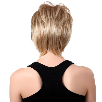 

〖Follure〗Natural Light Blonde Straight Short Hair Wigs Short Womens Fashion Wig New