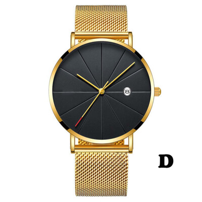 

Gobestart Simple And Unobtrusive Business Network Strap Casual Mens Quartz Watch