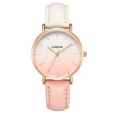 

2019 Women Watches New Fashion BINZI Brand Rose Gold Leather Watches Women Ladies Casual Dress Quartz Wristwatch reloj mujer