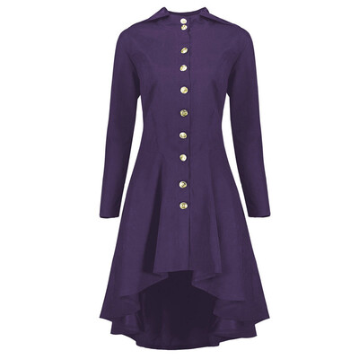 

Roseonmyhand Fashion Womens Steampunk Lace Up Hooded Trench Coat Jacket Blazer Tops Outwear