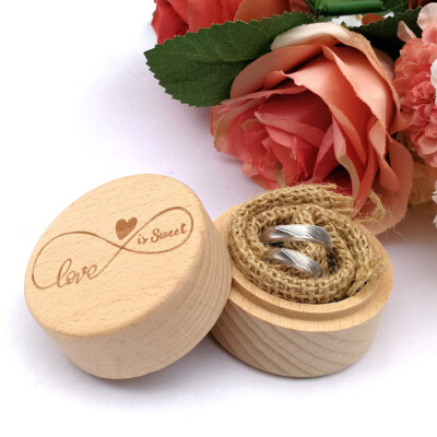 

Gobestart Ring Box Wedding Wooden Box Ring Storage Rings Organizer Wedding Party Accessory