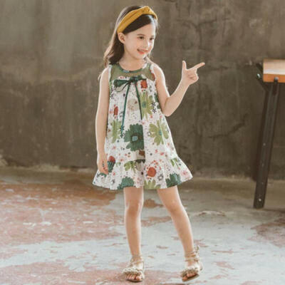 

Girl Kids Toddler Baby Floral Tutu Dress Princess Party Pageant Wedding Clothes