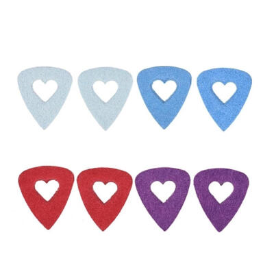 

8pcs Love Heart Shape Guitar Picks Felt Picks Acoustic Music Picks Plectrum