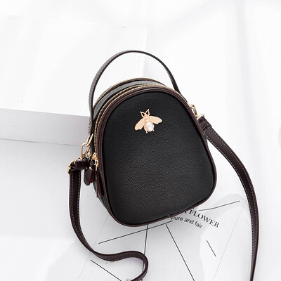 

Simple multi-layer handbag with single shoulder&oblique shoulder bag