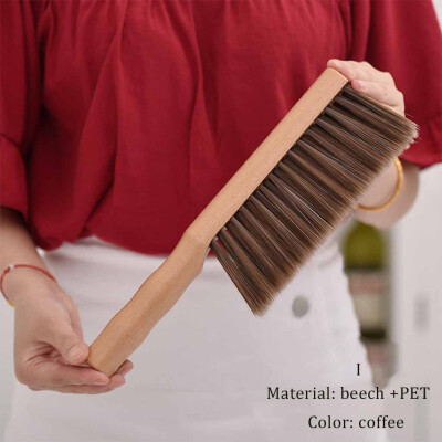

〖Follure〗Wood Soft Hair Bed Brush Dusting Brush Without Lint Long Handle Cleaning Brush
